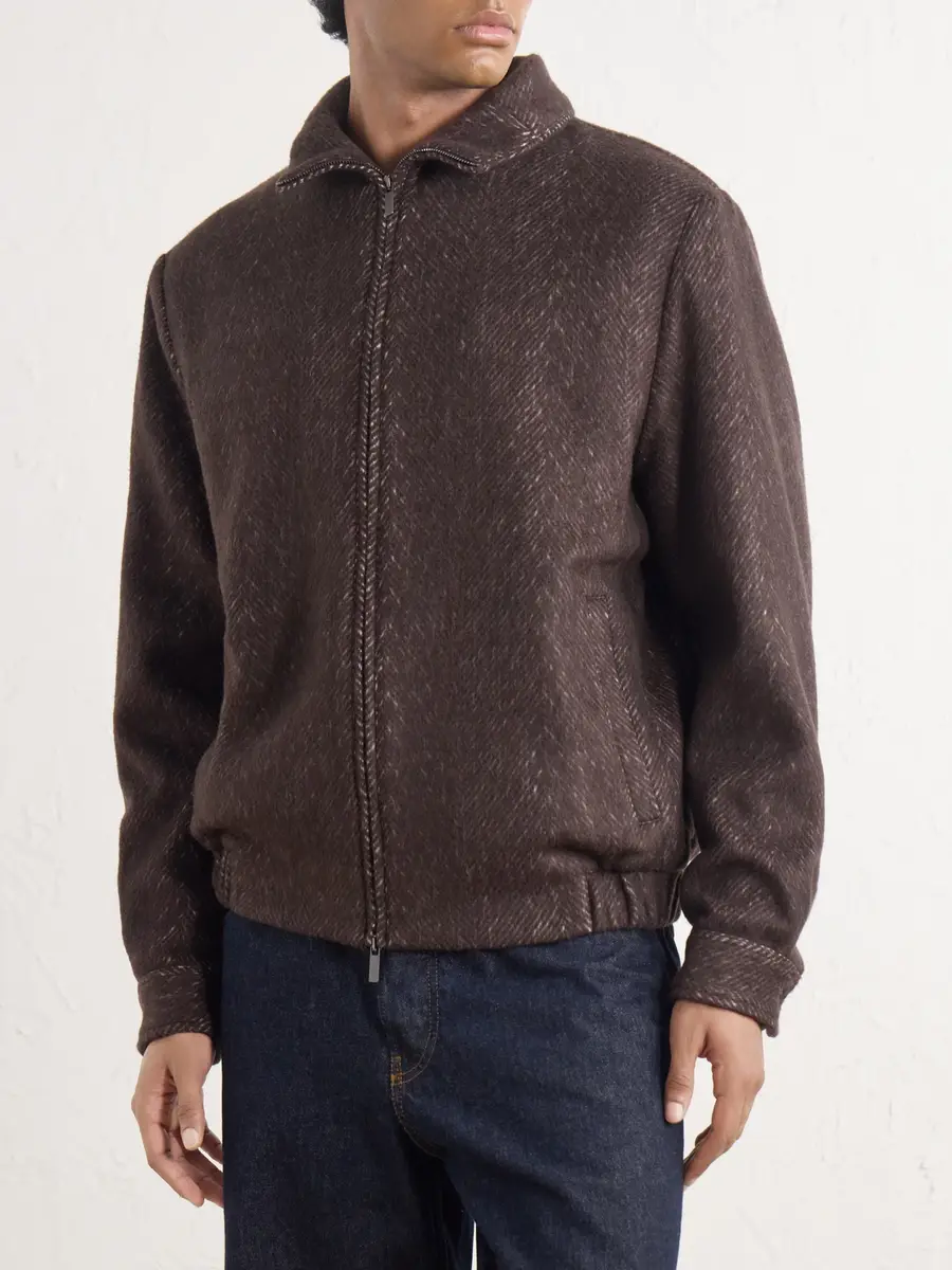 Altea Arden Herringbone Blouson Jacket - Men | Thumbnail 3