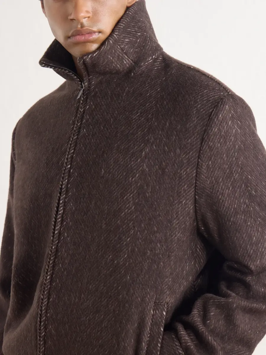 Altea Arden Herringbone Blouson Jacket - Men | Thumbnail 5