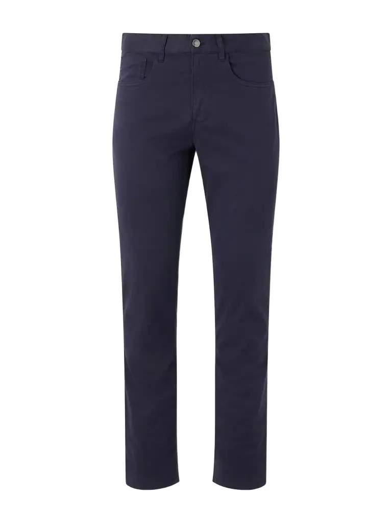 Canali Tapered Cotton-Blend Twill Trousers - Men | Image 1 Canali Tapered Cotton-Blend Twill Trousers - Men | Image 1