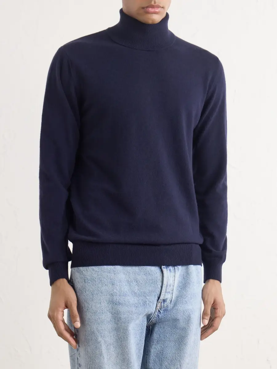 PIACENZA 1733 Wool and Cashmere-Blend Rollneck Sweater - Men | Thumbnail 3