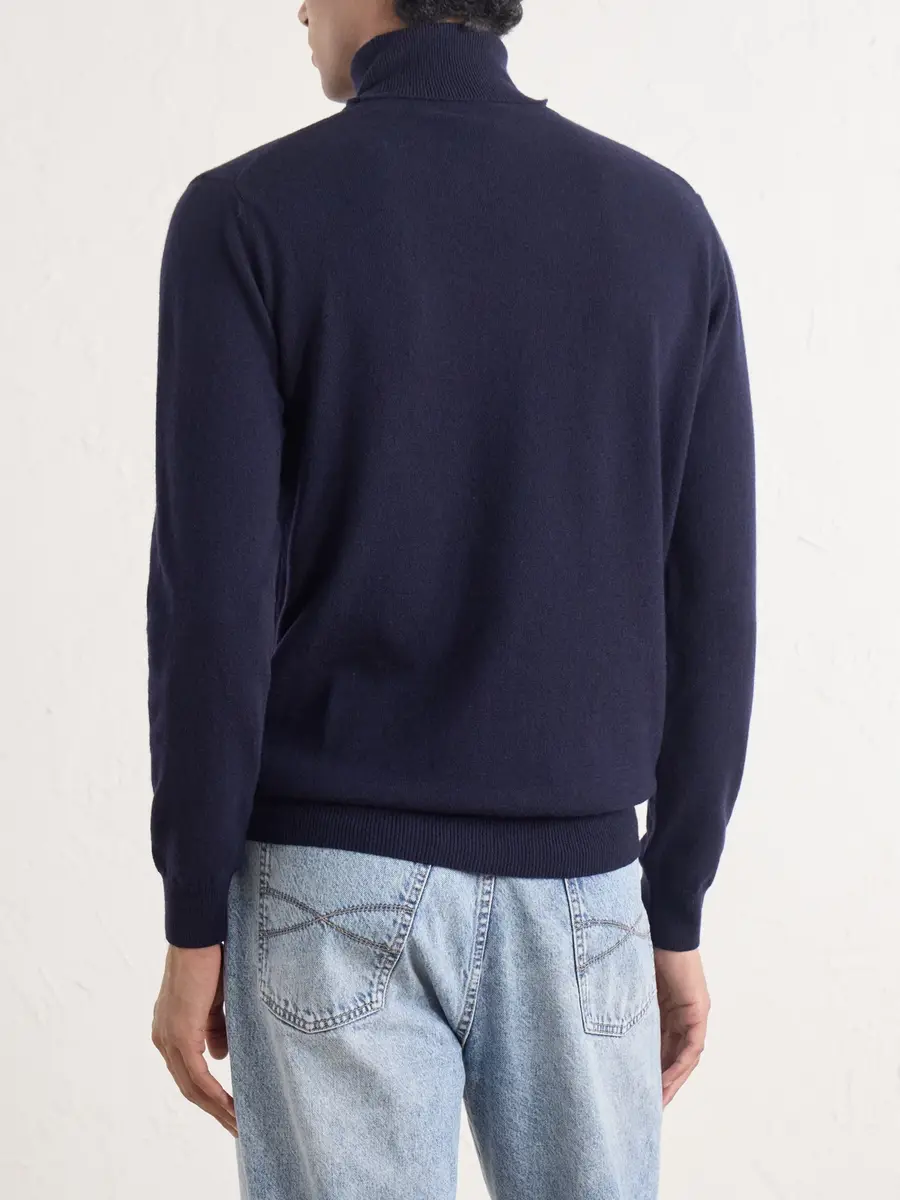 PIACENZA 1733 Wool and Cashmere-Blend Rollneck Sweater - Men | Thumbnail 4