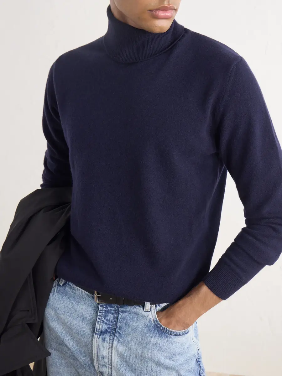 PIACENZA 1733 Wool and Cashmere-Blend Rollneck Sweater - Men | Thumbnail 5