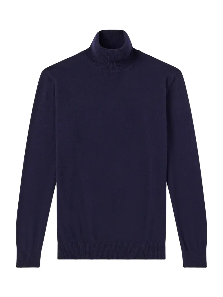 PIACENZA 1733 Turtleneck Wool and Cashmere-Blend Sweater - Men | Image 1 PIACENZA 1733 Turtleneck Wool and Cashmere-Blend Sweater - Men | Image 1