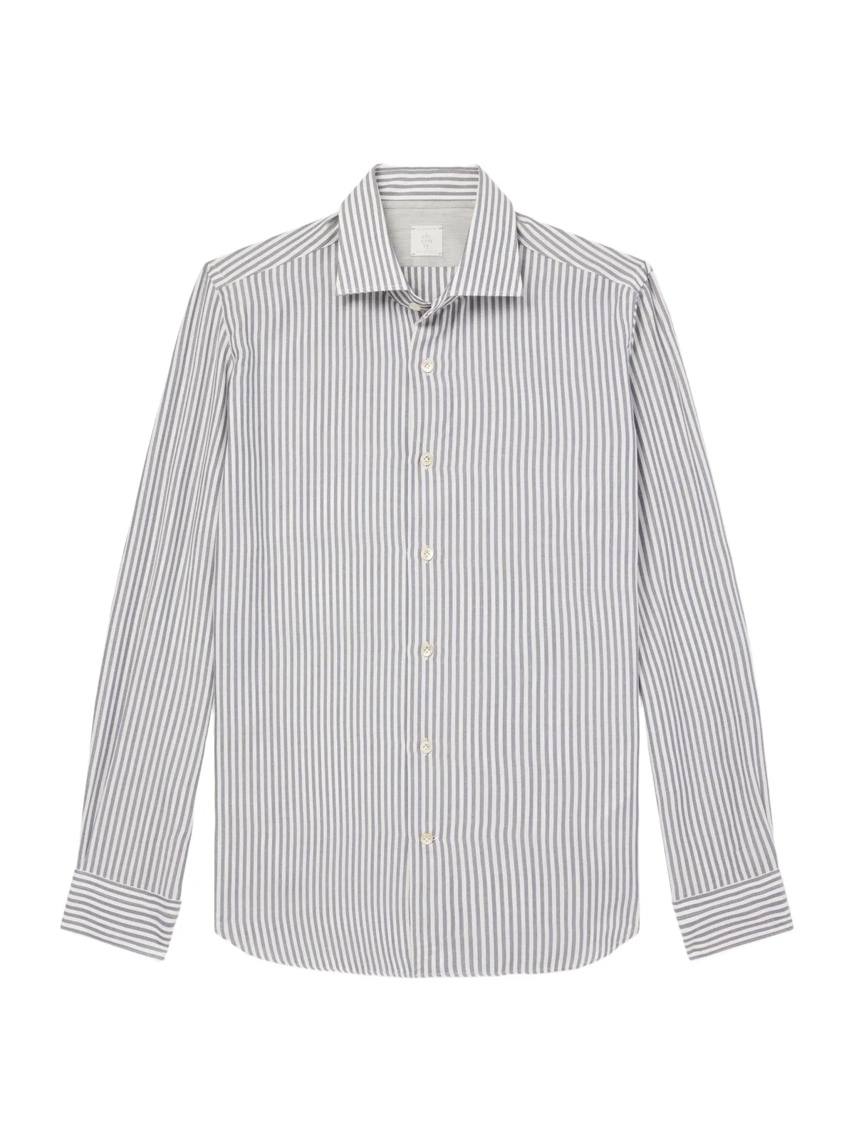 Striped Lyocell and Cotton-Blend Shirt - Men Striped Lyocell and Cotton-Blend Shirt - Men