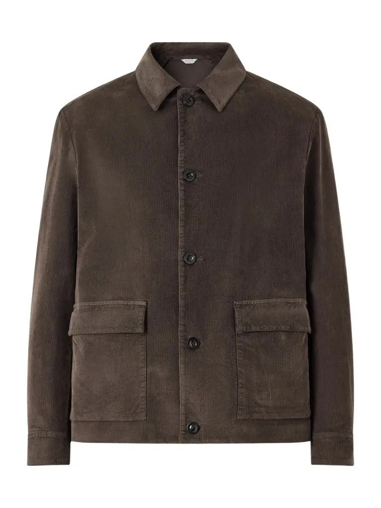 Cotton-Blend Corduroy Overshirt - Men Cotton-Blend Corduroy Overshirt - Men