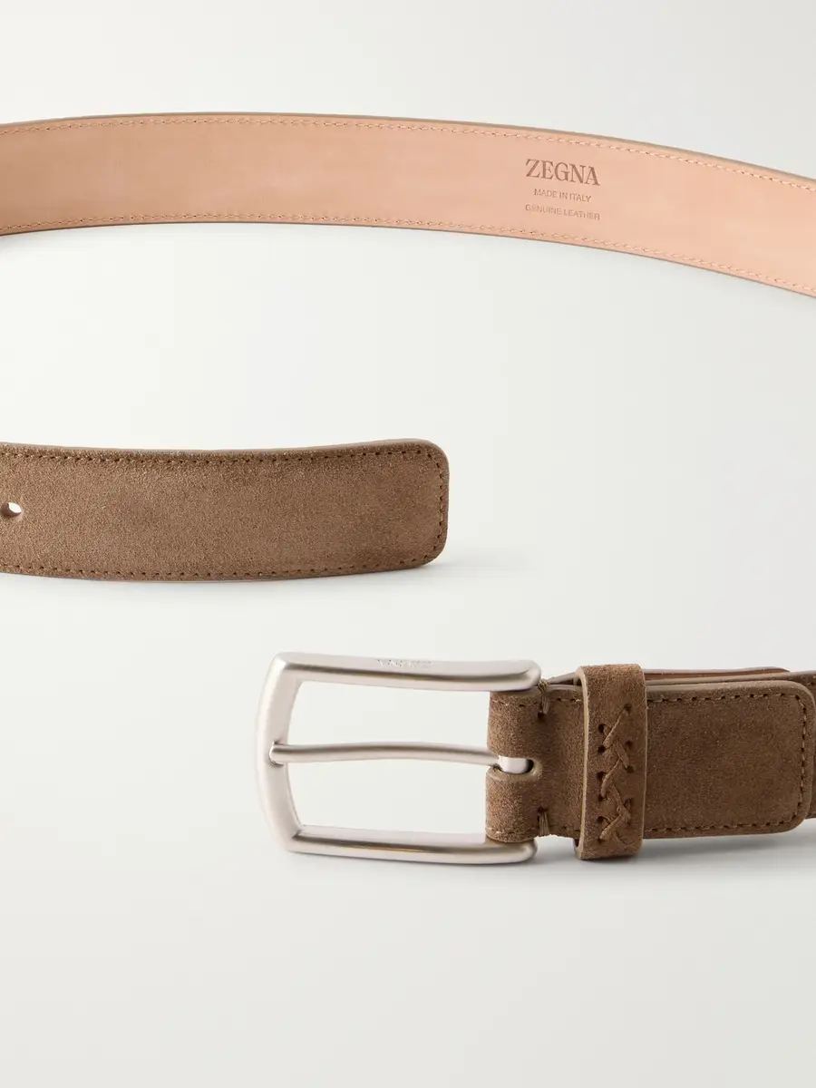 Zegna 3cm Suede Belt - Men | Thumbnail 3 Zegna 3cm Suede Belt - Men | Thumbnail 3