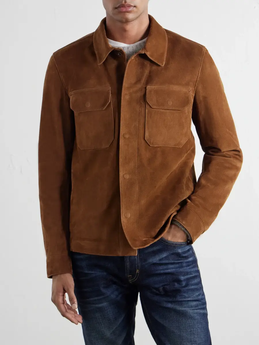 Tom Ford Panelled Suede Jacket - Men | Thumbnail 3 Tom Ford Panelled Suede Jacket - Men | Thumbnail 3