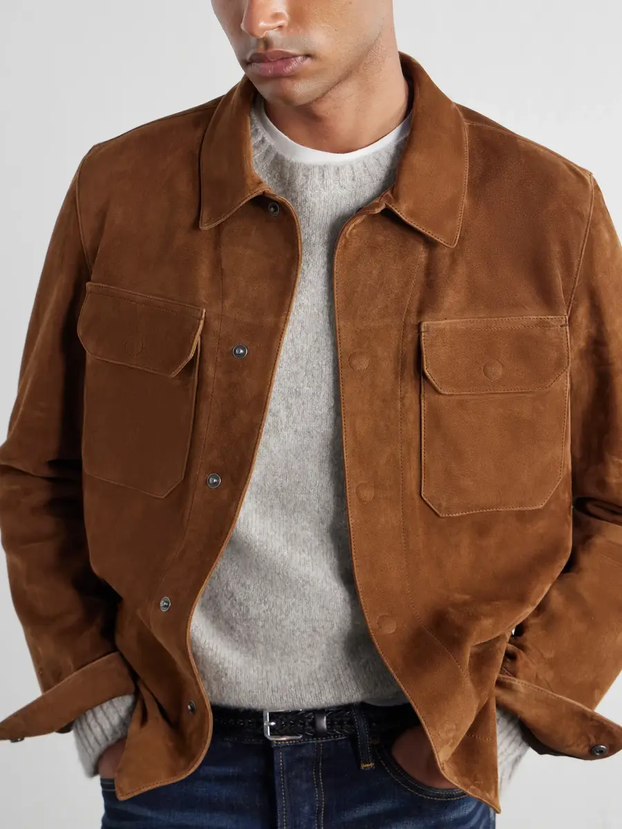 Tom Ford Panelled Suede Jacket - Men | Thumbnail 5 Tom Ford Panelled Suede Jacket - Men | Thumbnail 5