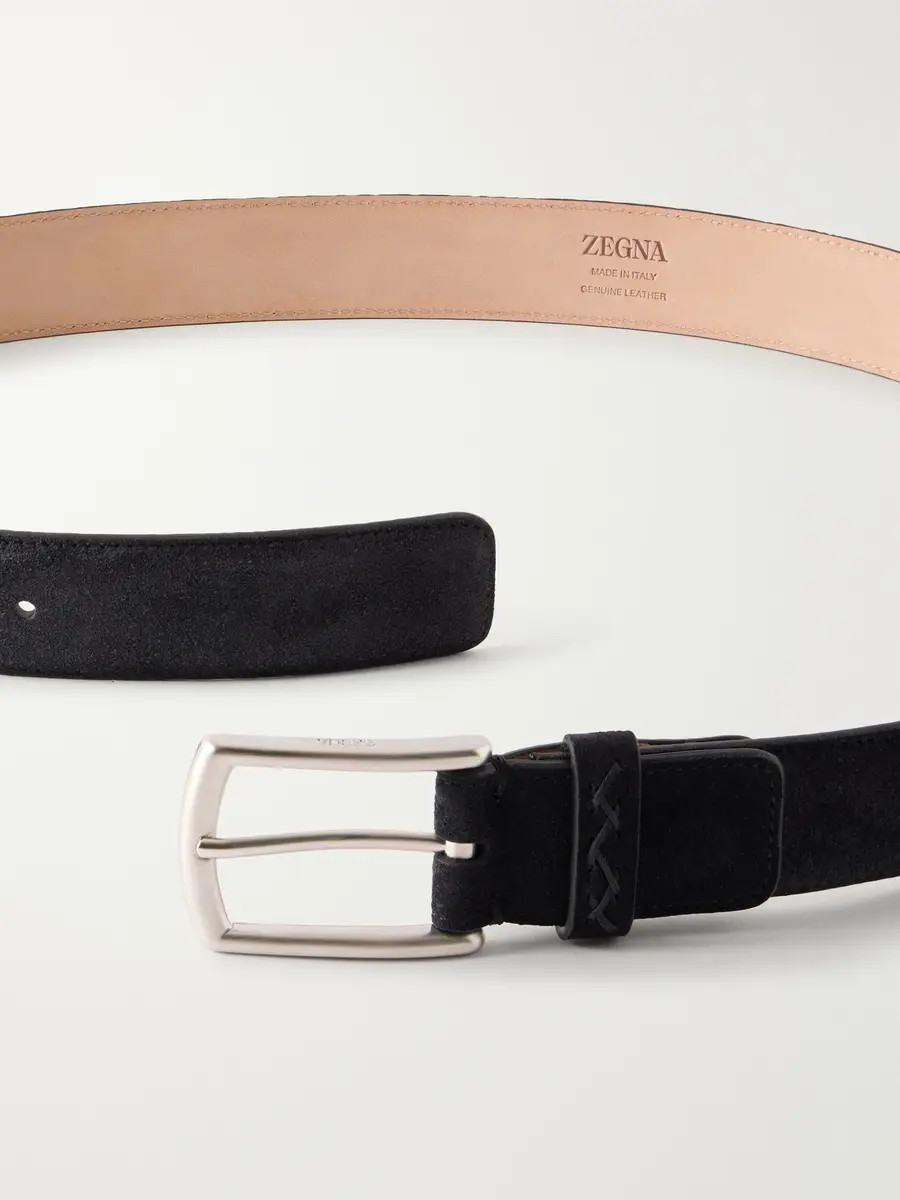Zegna 3cm Suede Belt - Men | Thumbnail 3 Zegna 3cm Suede Belt - Men | Thumbnail 3
