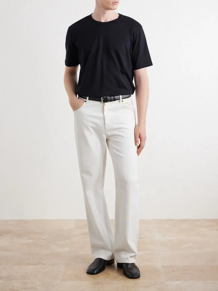 Gabriela Hearst Bandeira Silk T-Shirt - Men | Thumbnail 2 Gabriela Hearst Bandeira Silk T-Shirt - Men | Thumbnail 2