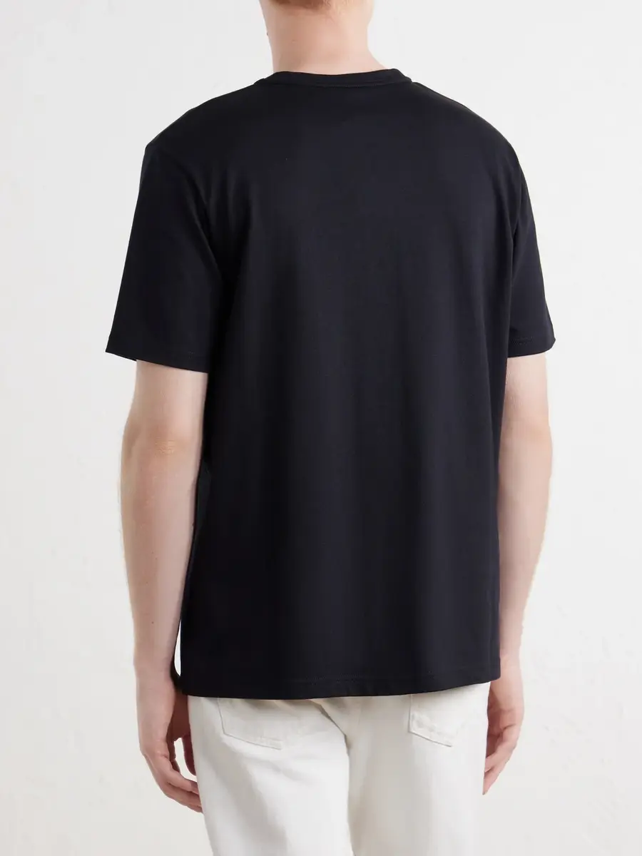 Gabriela Hearst Bandeira Silk T-Shirt - Men | Thumbnail 4 Gabriela Hearst Bandeira Silk T-Shirt - Men | Thumbnail 4
