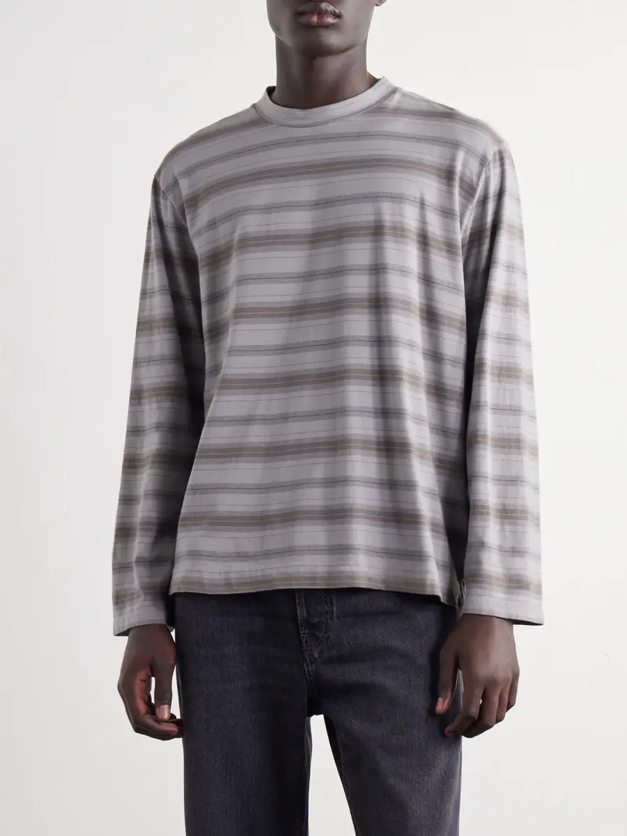 Our Legacy Striped Cotton-Jersey T-Shirt - Men | Thumbnail 3 Our Legacy Striped Cotton-Jersey T-Shirt - Men | Thumbnail 3