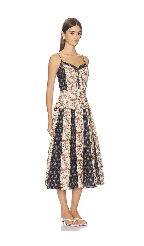 Polo Ralph Lauren Cotton Silk V-neck Sleeveless A Line Dresses | Thumbnail 2