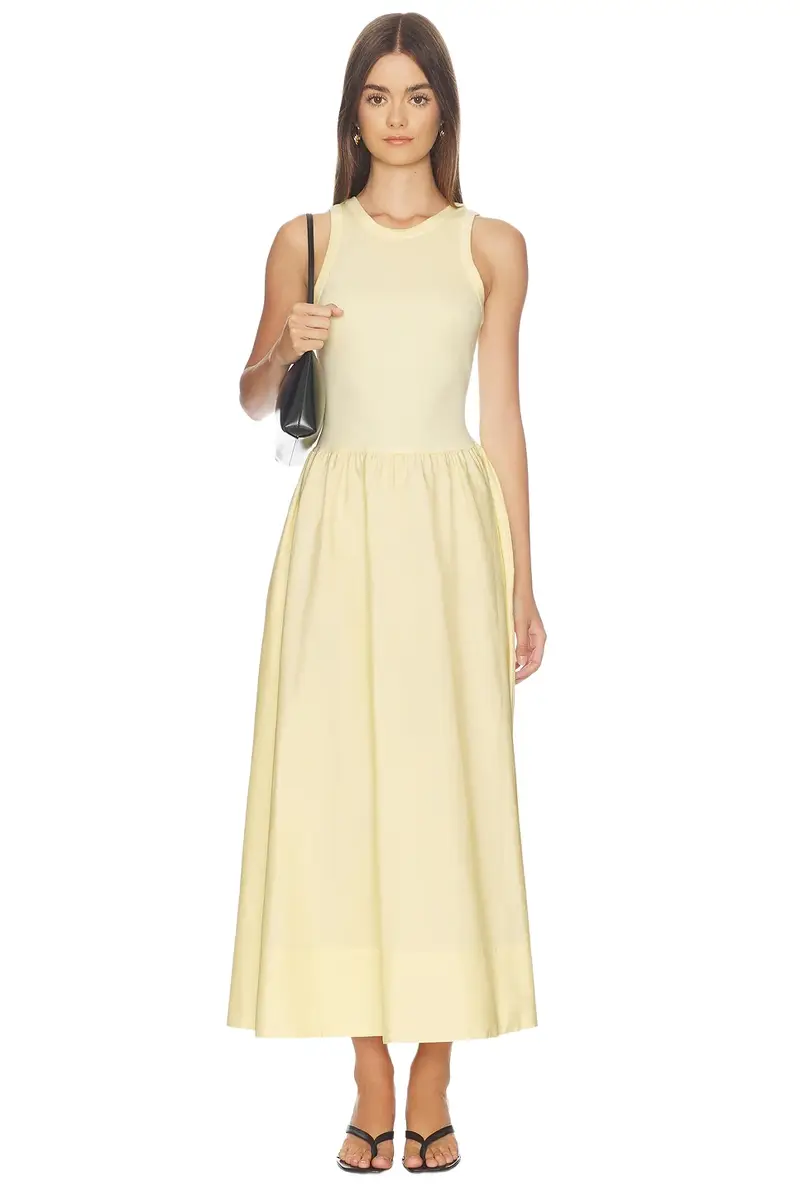Crew Neck Sleeveless Fit And Flare Dress Crew Neck Sleeveless Fit And Flare Dress
