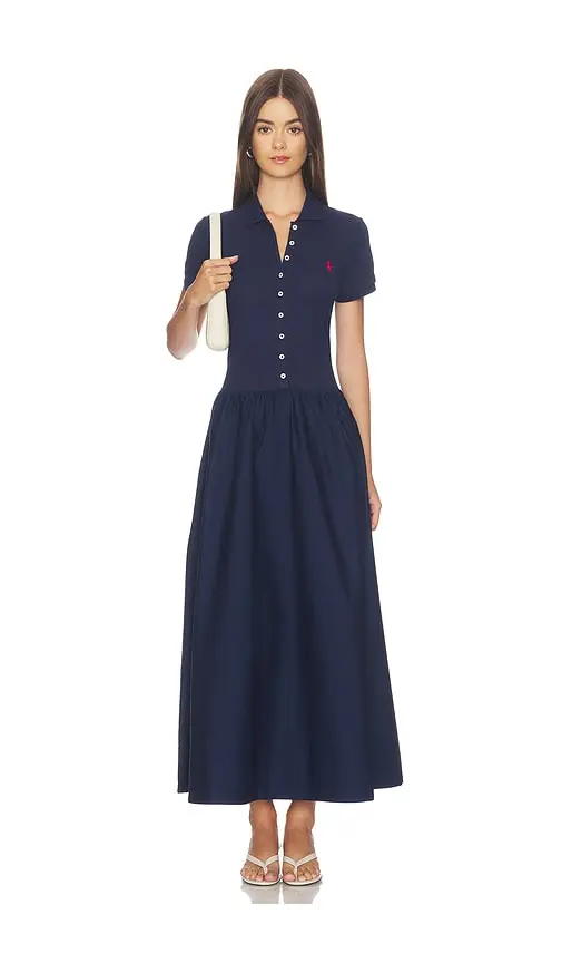 Polo Ralph Lauren Poplin Collared Short Sleeve A Line Dresses | Image 1 Polo Ralph Lauren Poplin Collared Short Sleeve A Line Dresses | Image 1