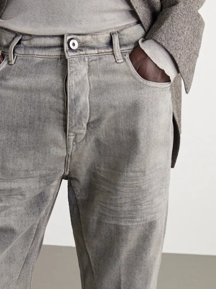 Rick Owens Bolan Straight-Leg Frayed Denim Shorts - Men | Thumbnail 5 Rick Owens Bolan Straight-Leg Frayed Denim Shorts - Men | Thumbnail 5