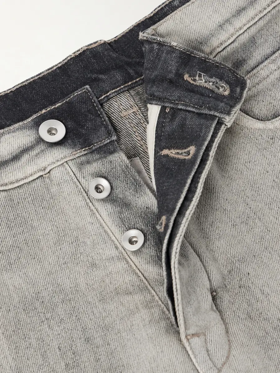 Rick Owens Bolan Straight-Leg Frayed Denim Shorts - Men | Thumbnail 6 Rick Owens Bolan Straight-Leg Frayed Denim Shorts - Men | Thumbnail 6