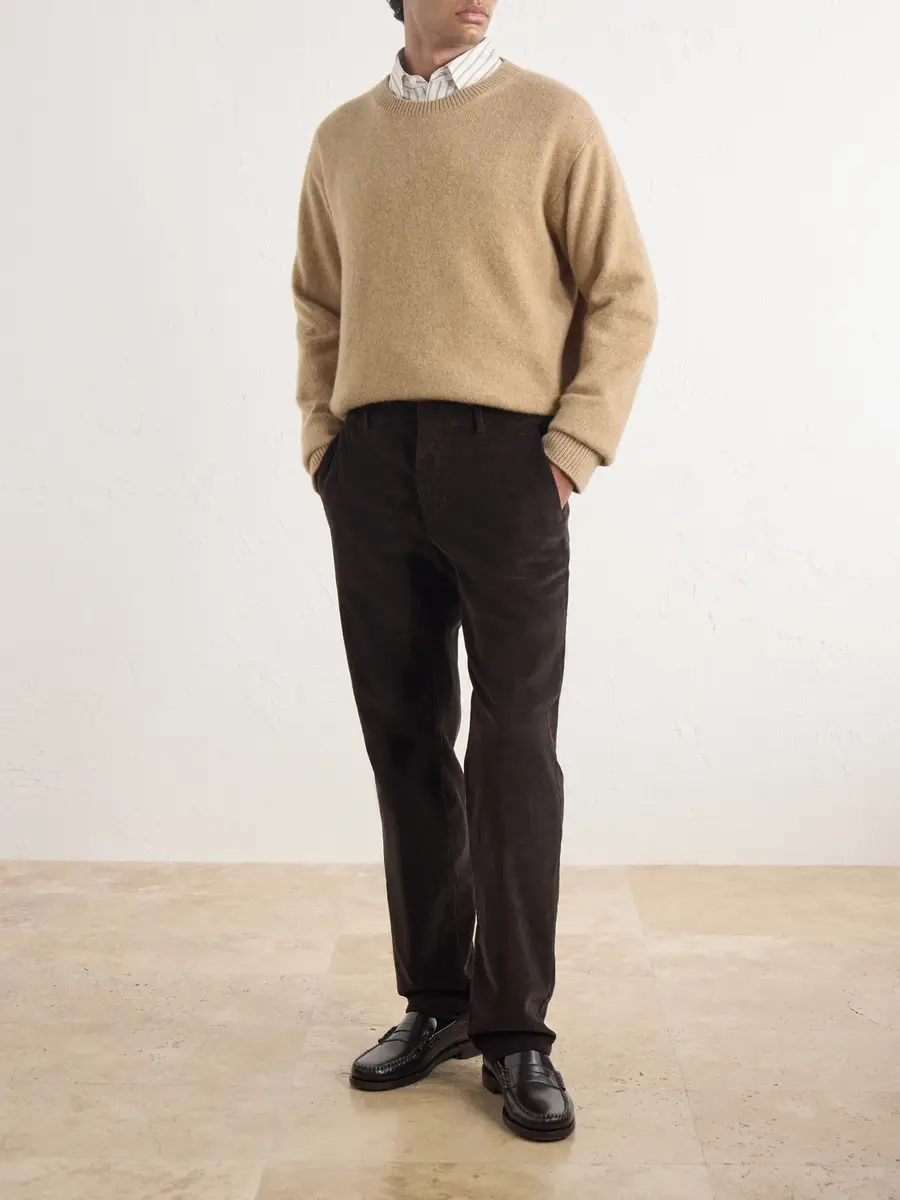 Altea Dumbo Straight-Leg Cotton-Blend Corduroy Trousers - Men | Thumbnail 2