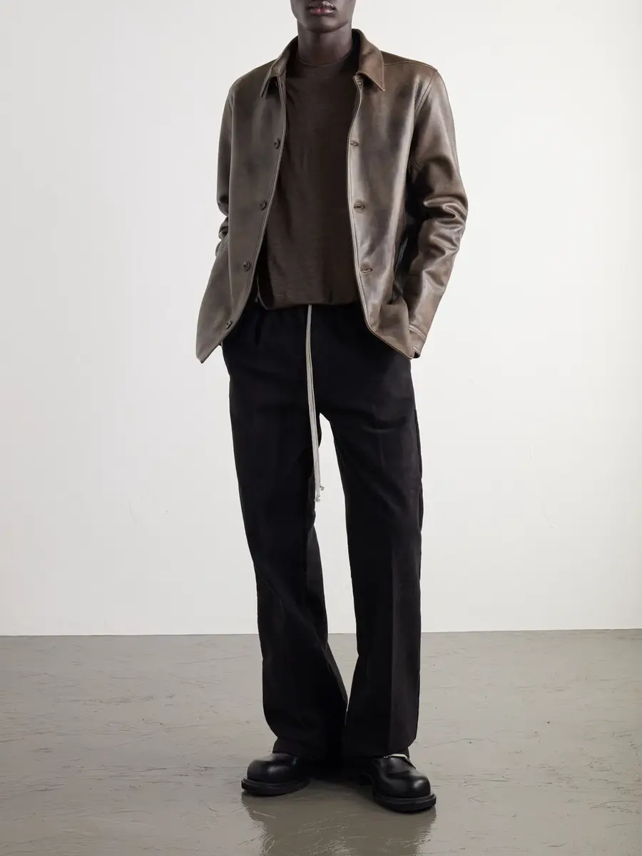 Rick Owens Jumbo Wool and Silk-Blend Jersey T-Shirt - Men | Thumbnail 2 Rick Owens Jumbo Wool and Silk-Blend Jersey T-Shirt - Men | Thumbnail 2