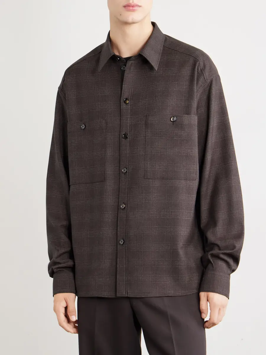 Dolce & Gabbana Sartoriale Checked Wool-Blend Shirt - Men | Thumbnail 3 Dolce & Gabbana Sartoriale Checked Wool-Blend Shirt - Men | Thumbnail 3