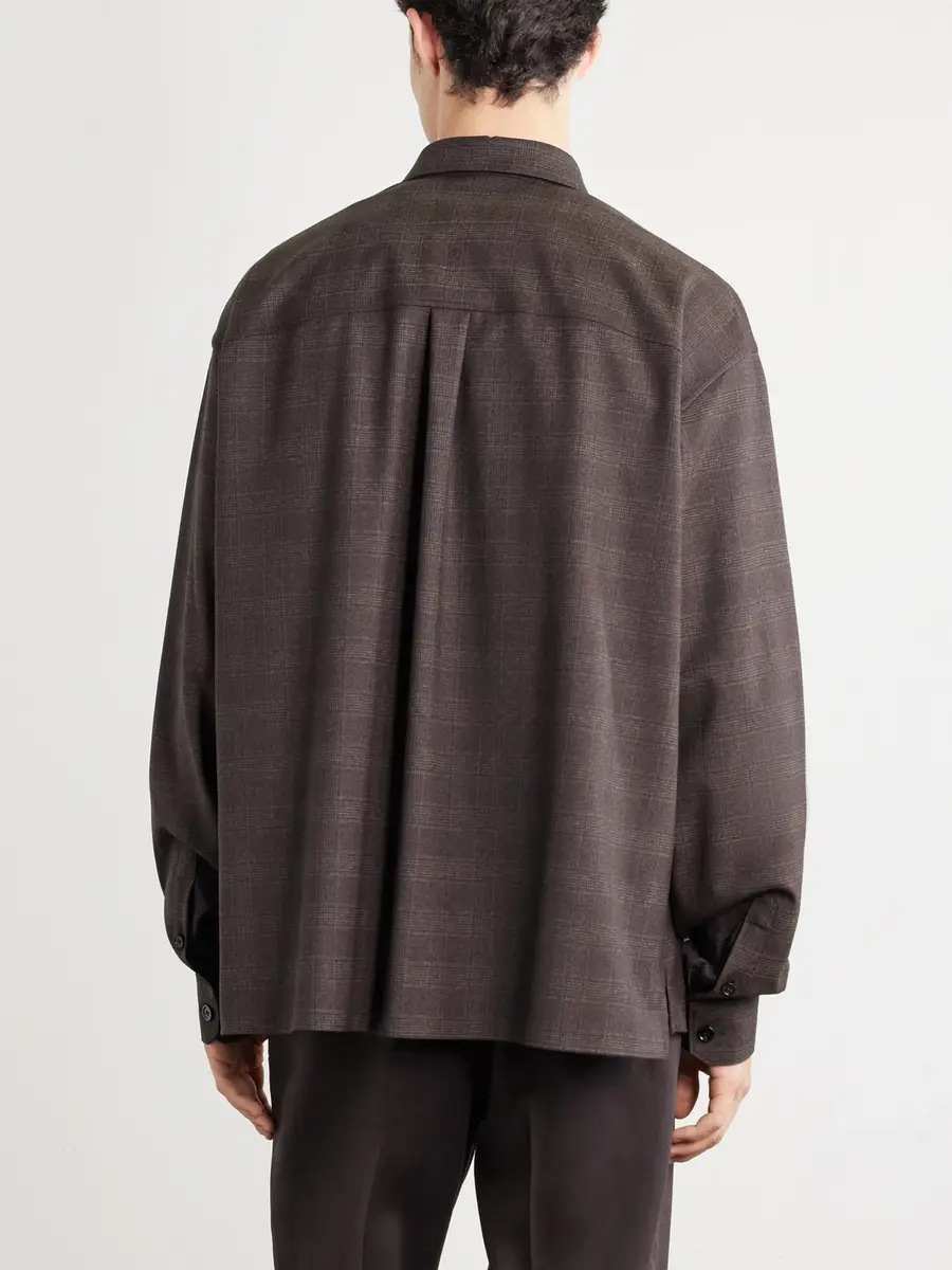 Dolce & Gabbana Sartoriale Checked Wool-Blend Shirt - Men | Thumbnail 4 Dolce & Gabbana Sartoriale Checked Wool-Blend Shirt - Men | Thumbnail 4