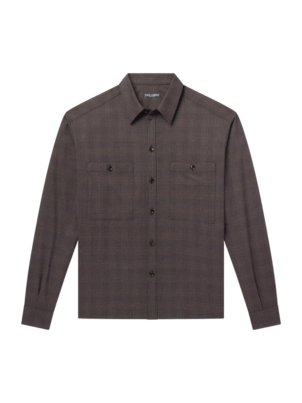 Dolce & Gabbana Sartoriale Checked Wool-Blend Shirt - Men