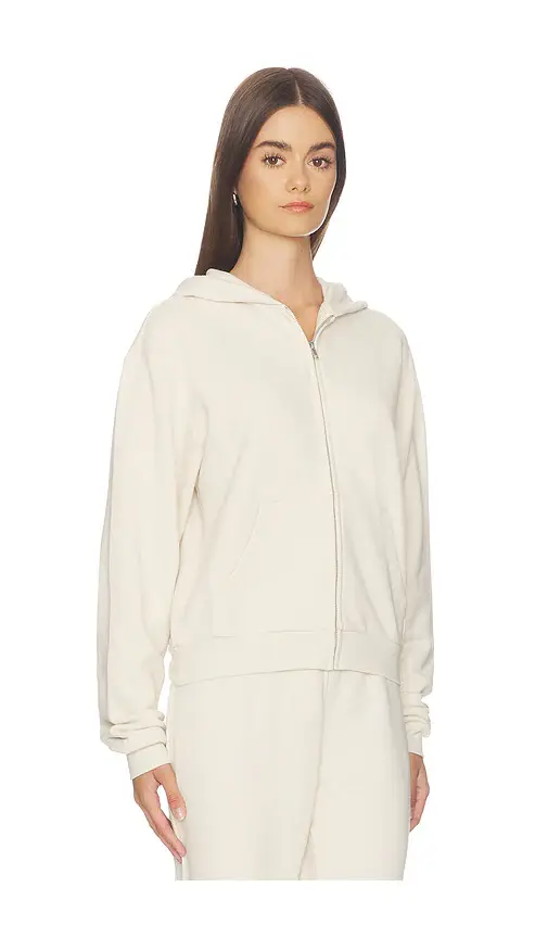 Skims Drapey French Terry Shrunken Zip Up Hoodie | Thumbnail 2 Skims Drapey French Terry Shrunken Zip Up Hoodie | Thumbnail 2