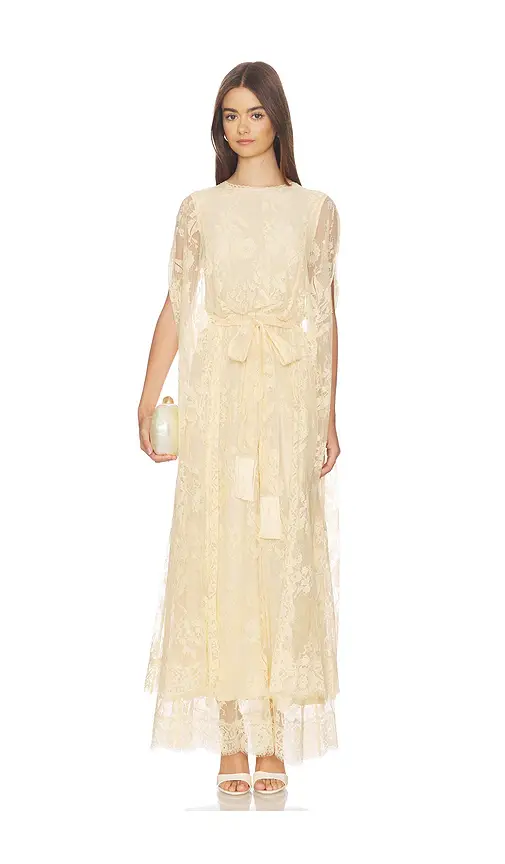 Zimmermann Valiant Lace Caped Maxi Dress | Image 1 Zimmermann Valiant Lace Caped Maxi Dress | Image 1