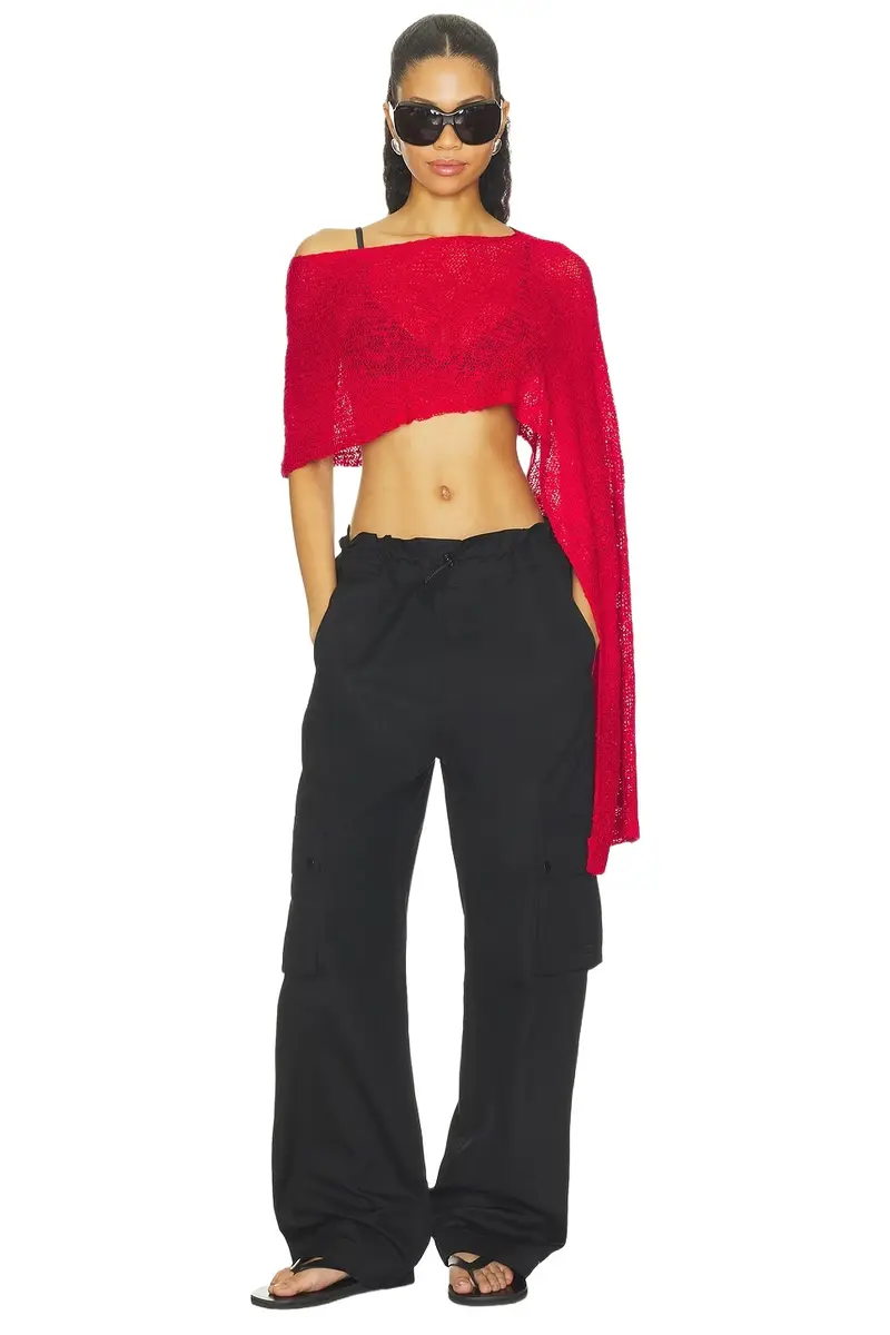 superdown Miria Knit Cape Top
