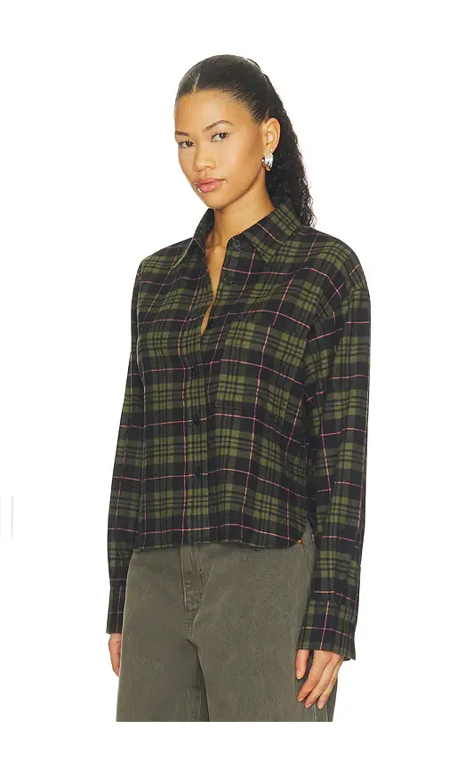 Closed Cropped Oversized Shirt | Thumbnail 2 Closed Cropped Oversized Shirt | Thumbnail 2