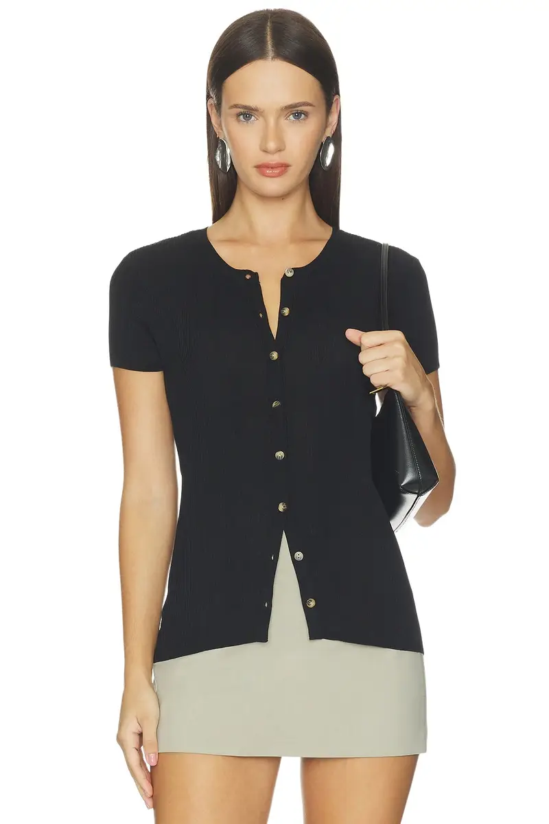 Sanctuary Soft Focus Ribbed Top