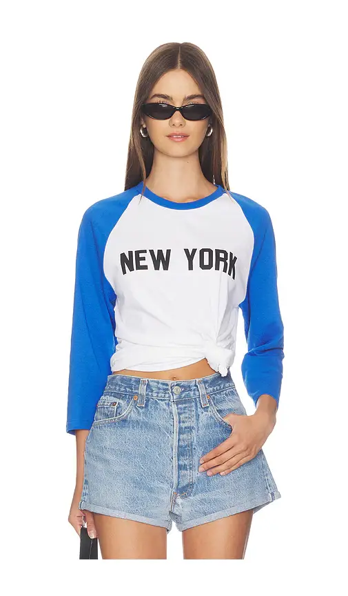 DEPARTURE New York Baseball Tee | Image 1 DEPARTURE New York Baseball Tee | Image 1