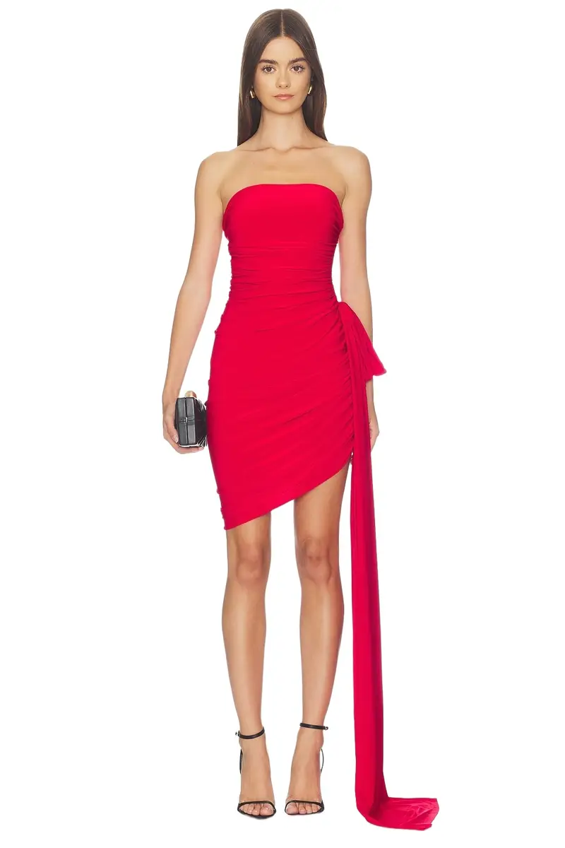 Strapless Diana Mini Dress With Bow