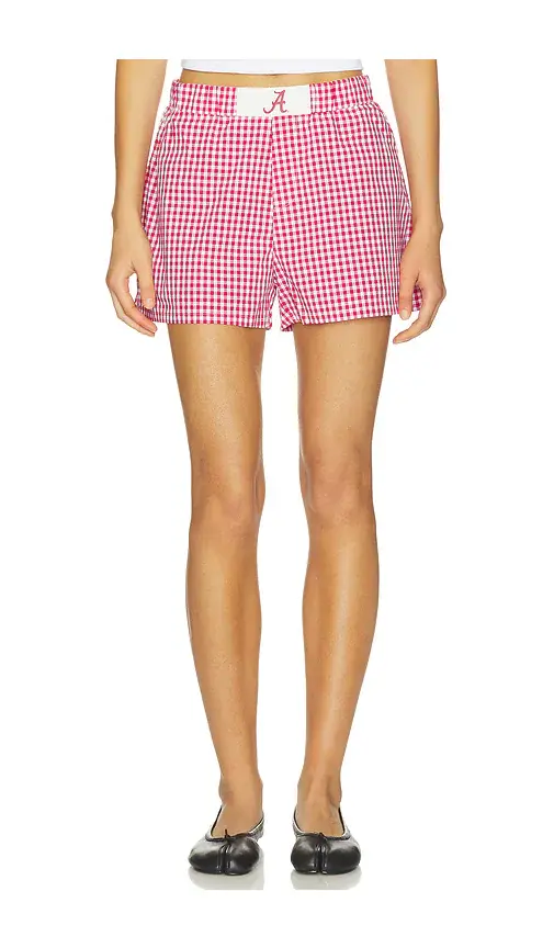 Hype and Vice Alabama Gameday Gingham Short | Image 1 Hype and Vice Alabama Gameday Gingham Short | Image 1