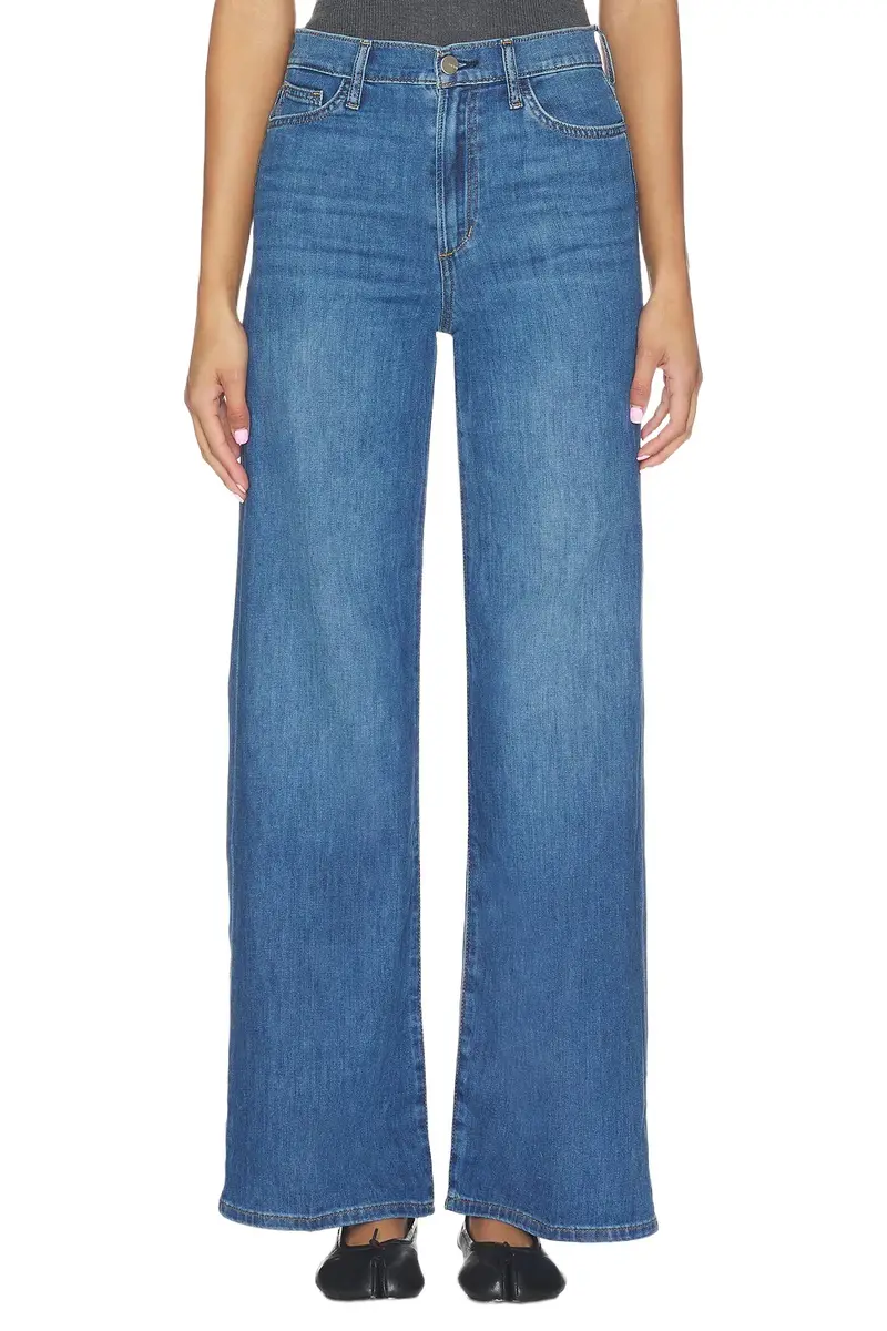 The Mia High Rise Wide Leg Petite Jeans