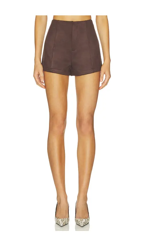 Elodie the Label Marais Faux Suede Shorts | Image 1 Elodie the Label Marais Faux Suede Shorts | Image 1