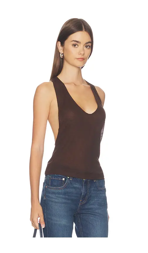 EB Denim Valley Sheer Racer Tank | Image 1 EB Denim Valley Sheer Racer Tank | Image 1