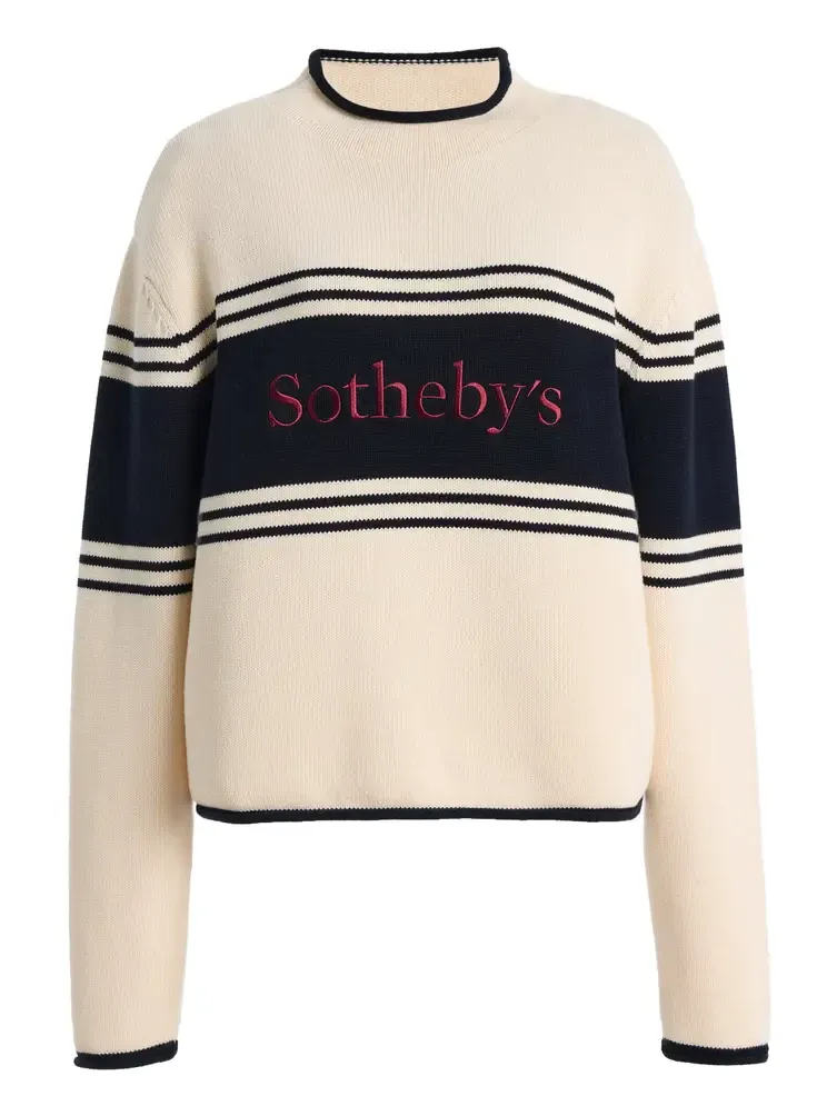 FRAME x Sotheby's Rolled Cotton Sweater FRAME x Sotheby's Rolled Cotton Sweater