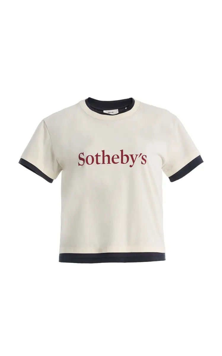 Frame x Sotheby's Layered Cotton Tee