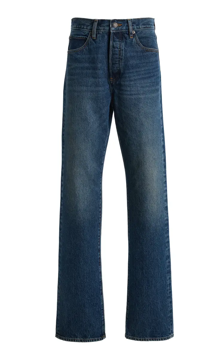 Frame FRAME x Sotheby's Vertical Rigid High-Rise Straight-Leg Jeans | Thumbnail 2 Frame FRAME x Sotheby's Vertical Rigid High-Rise Straight-Leg Jeans | Thumbnail 2
