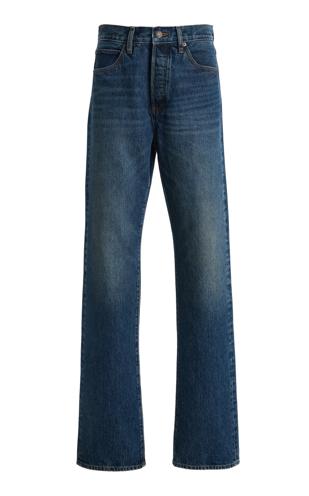 FRAME x Sotheby's Vertical Rigid High-Rise Straight-Leg Jeans FRAME x Sotheby's Vertical Rigid High-Rise Straight-Leg Jeans