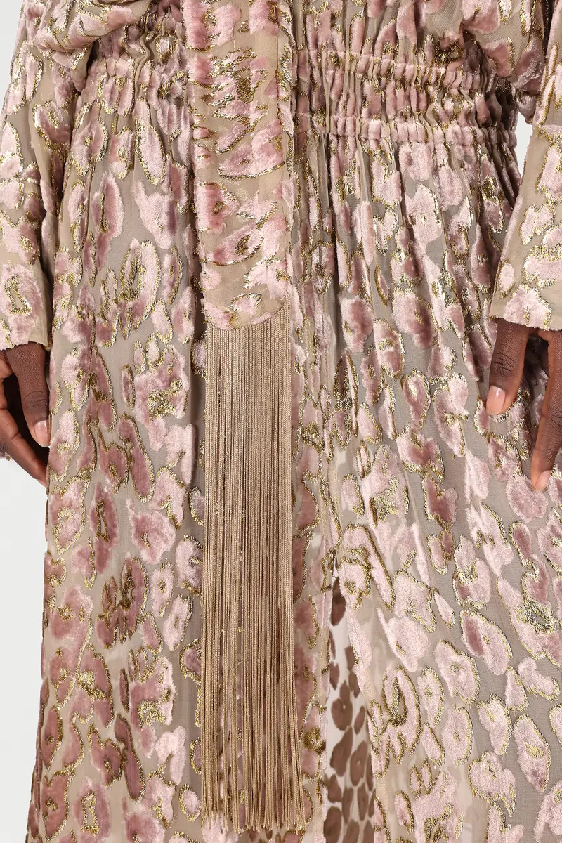 Roberto Cavalli Long Dress With All-Over Dappled Pattern | Thumbnail 6 Roberto Cavalli Long Dress With All-Over Dappled Pattern | Thumbnail 6