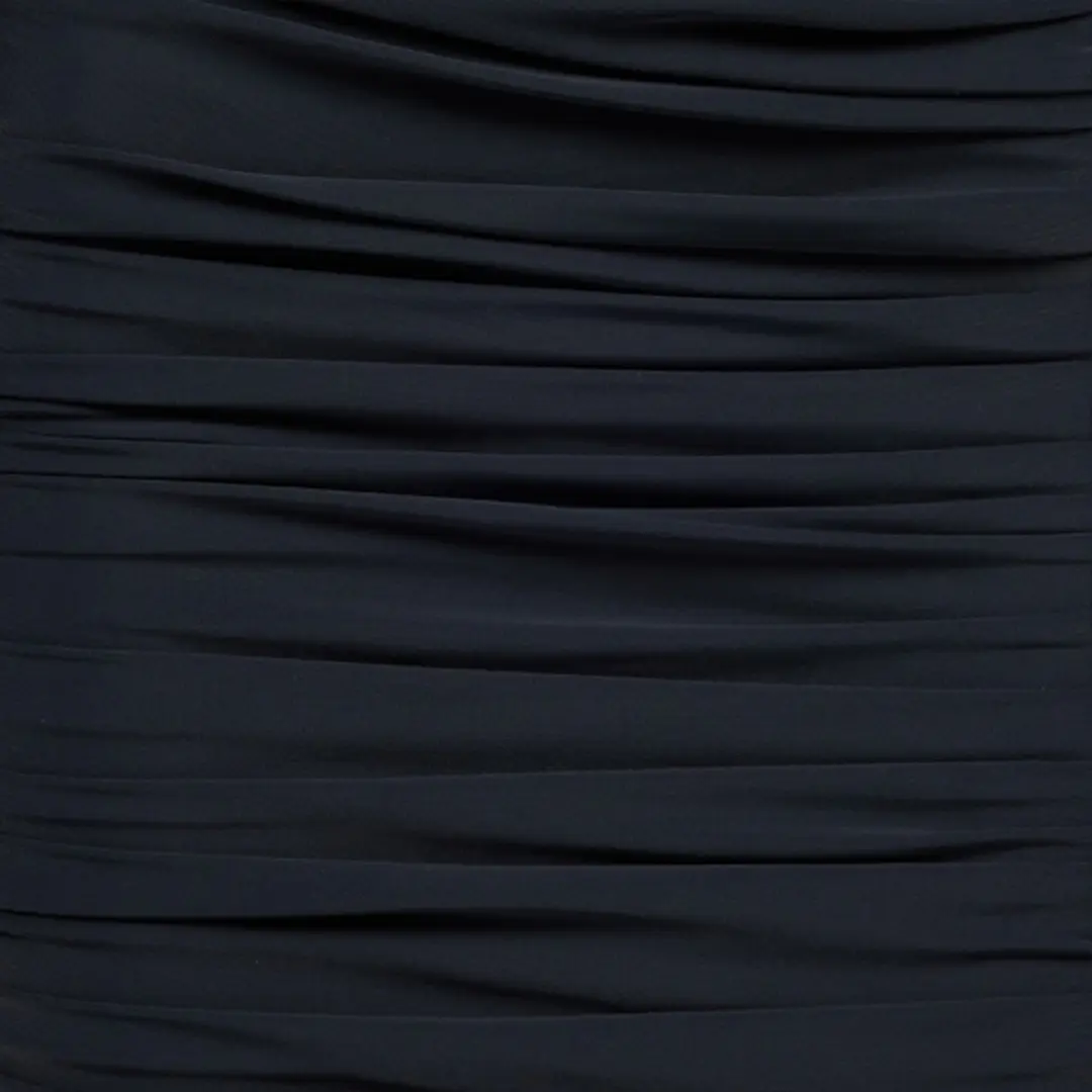 Roberto Cavalli Black Midi Dress With Ruffles | Thumbnail 4 Roberto Cavalli Black Midi Dress With Ruffles | Thumbnail 4