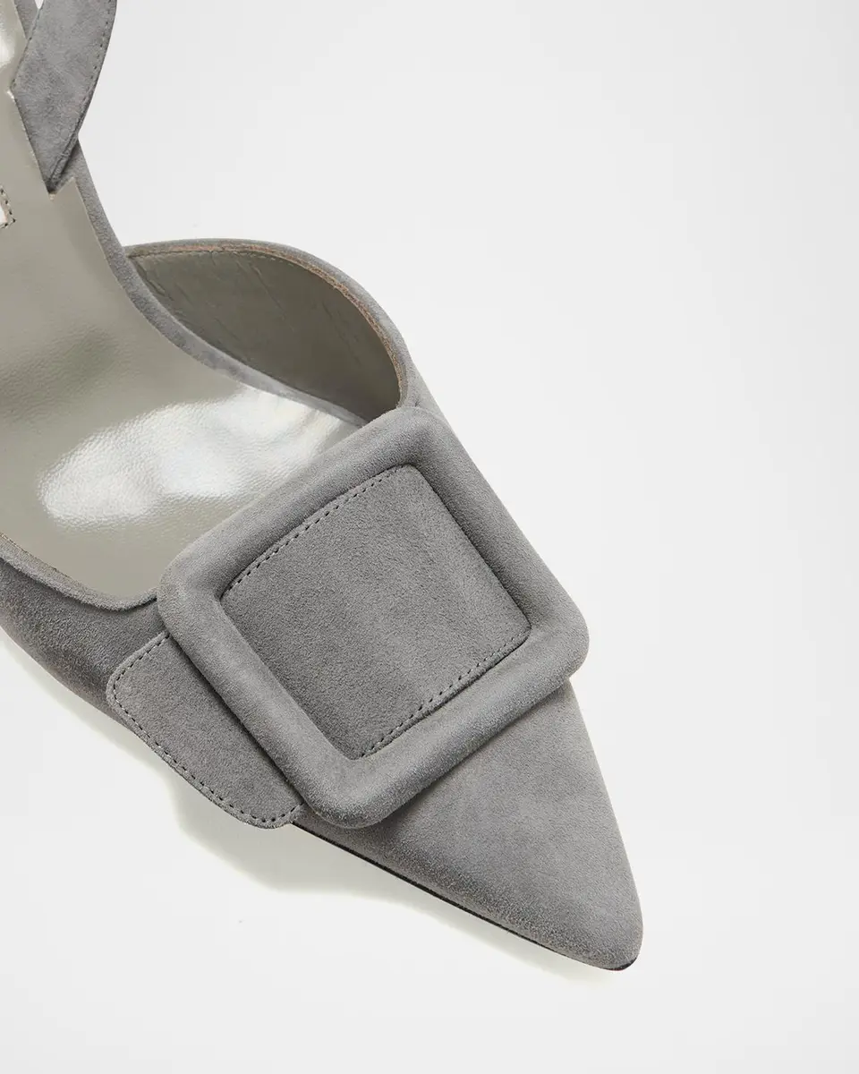 Manolo Blahnik Maysli Suede Buckle Halter Pumps | Thumbnail 5 Manolo Blahnik Maysli Suede Buckle Halter Pumps | Thumbnail 5