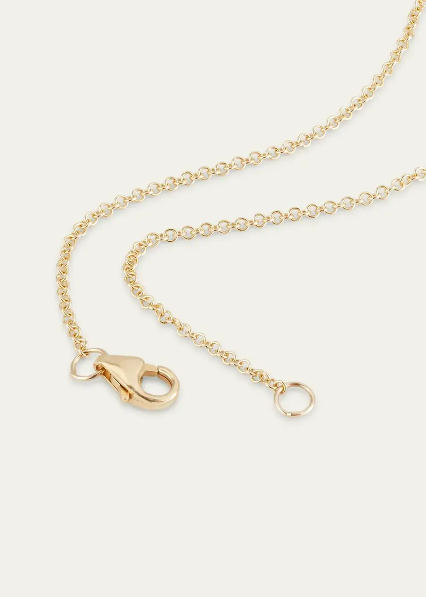 Brent Neale Mini Mushroom Pendant with Sapphires on Chain, 16"L | Thumbnail 4 Brent Neale Mini Mushroom Pendant with Sapphires on Chain, 16"L | Thumbnail 4