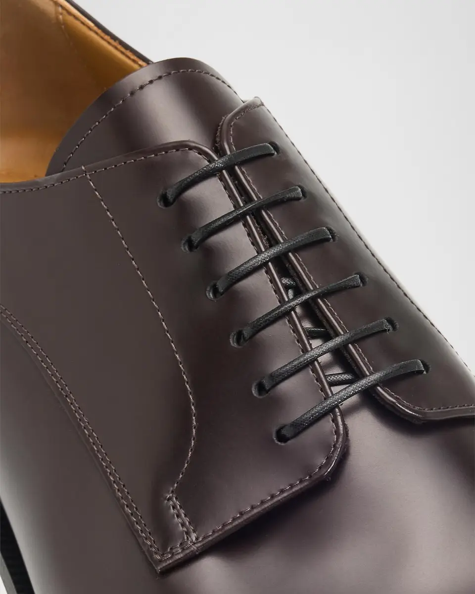Christian Louboutin Men's Moustachou Red-Sole Leather Derby Shoes | Thumbnail 5 Christian Louboutin Men's Moustachou Red-Sole Leather Derby Shoes | Thumbnail 5