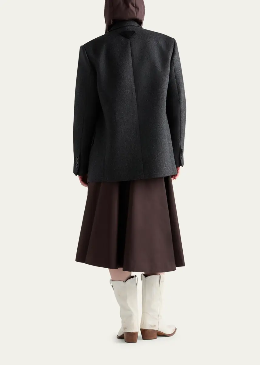 Prada Re-Nylon Zip-Front Midi Skirt | Thumbnail 7 Prada Re-Nylon Zip-Front Midi Skirt | Thumbnail 7