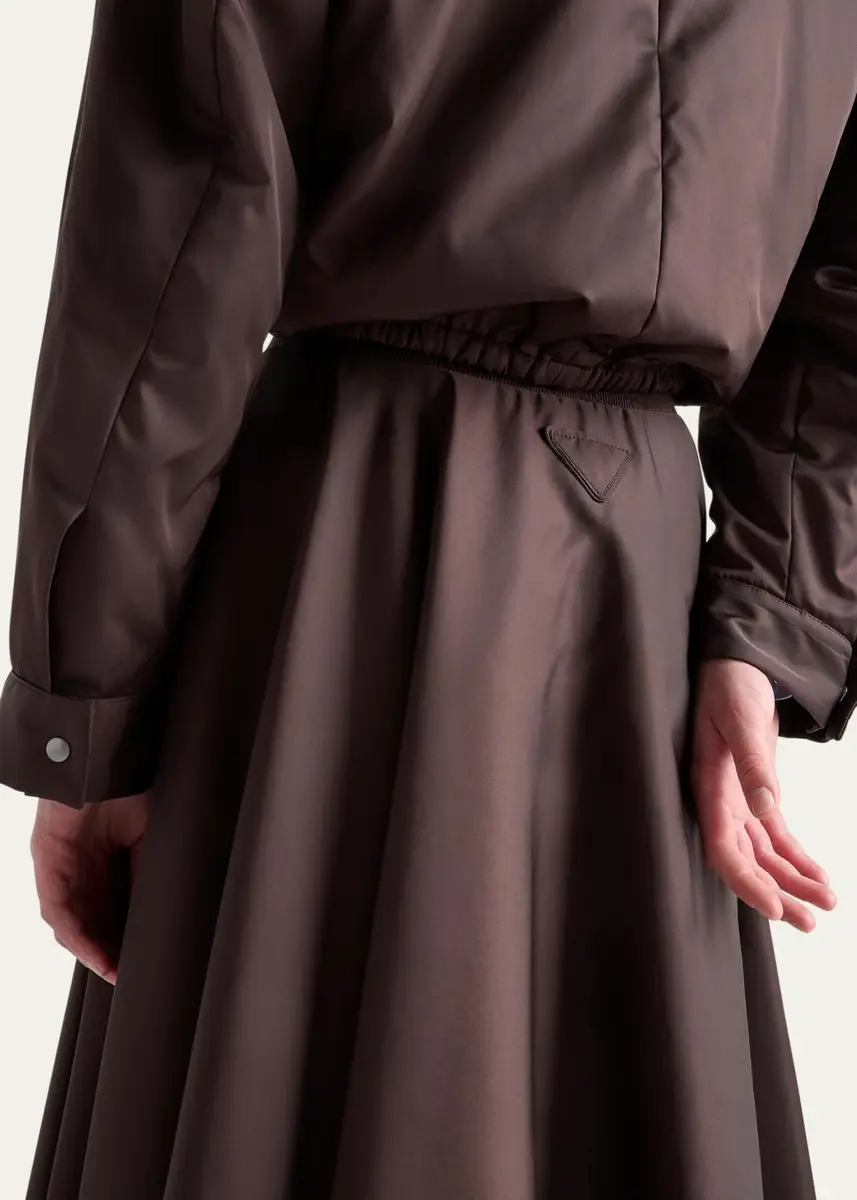 Prada Re-Nylon Zip-Front Midi Skirt | Thumbnail 9 Prada Re-Nylon Zip-Front Midi Skirt | Thumbnail 9