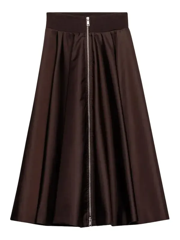 Re-Nylon Zip-Front Midi Skirt Re-Nylon Zip-Front Midi Skirt