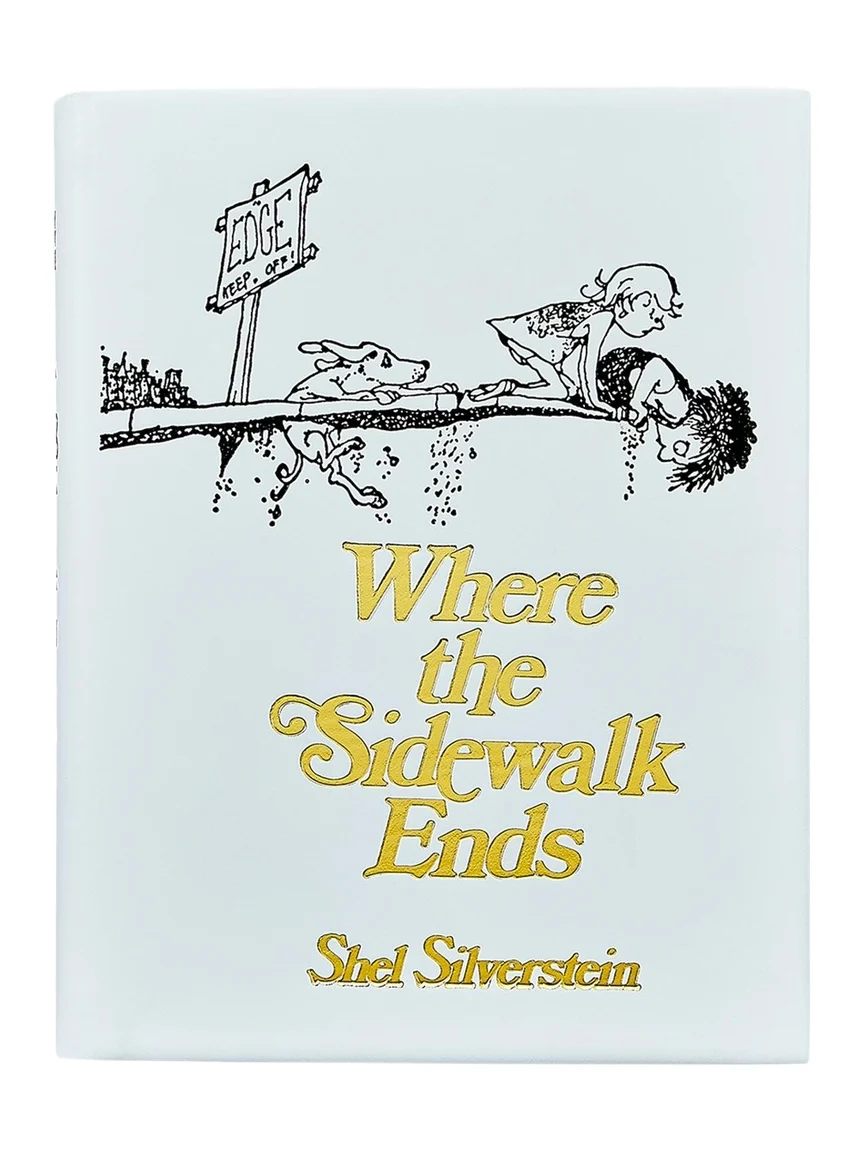 Graphic Image "Where the Sidewalk Ends" Leather Bound Book by Shel Silverstein
